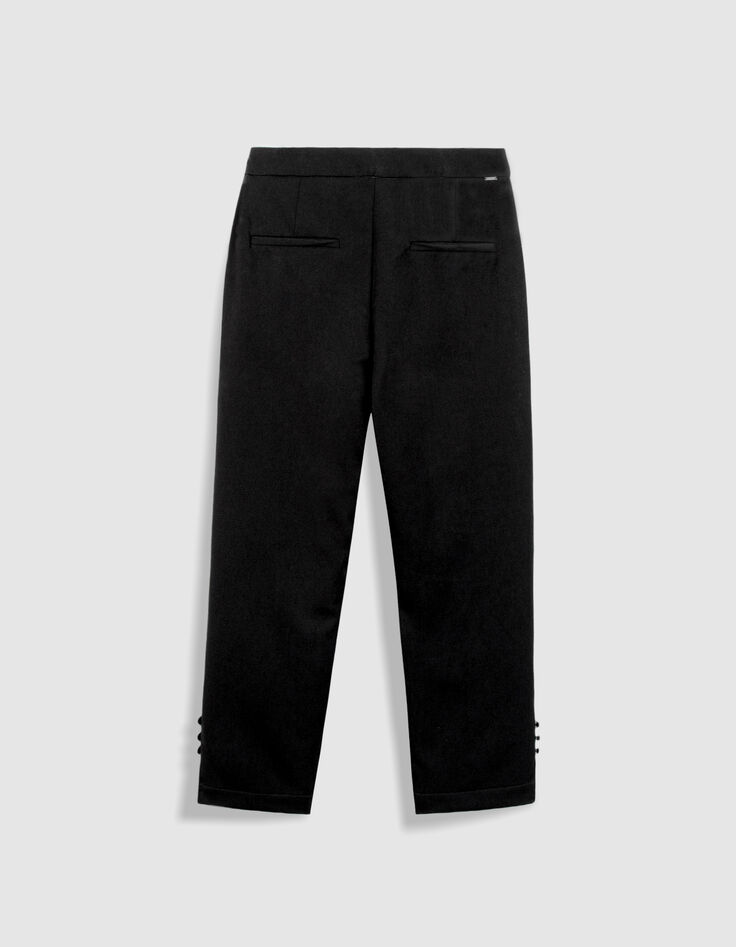 Schwarze Hosen f&uuml;r Damen in mittlerer Wadenl&auml;nge-6
