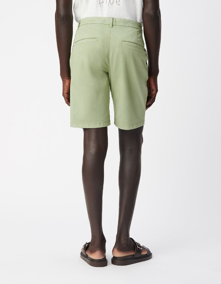 Gr&uuml;ne Chino-Fit Shorts f&uuml;r Herren-3