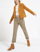 Blouson mélèze en cuir velours I.Code-1