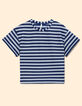 Camiseta azul marino rayas grises lúrex I.Code-6