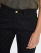 I.Code black boyfit jeans with gold polka dots-3