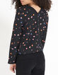 Omkeerbare top ginkgo- en pictogramprint I.Code-3