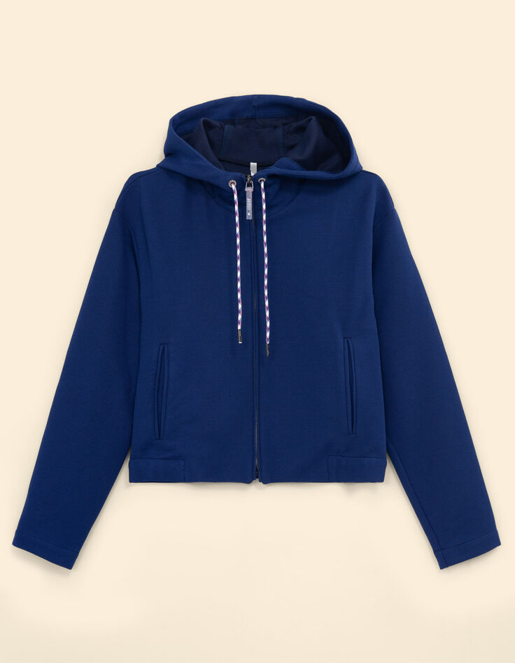 Veste de jogging indigo maille nid d'abeille I.Code-7