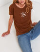 Tee-shirt camel bio à message I.Code -1