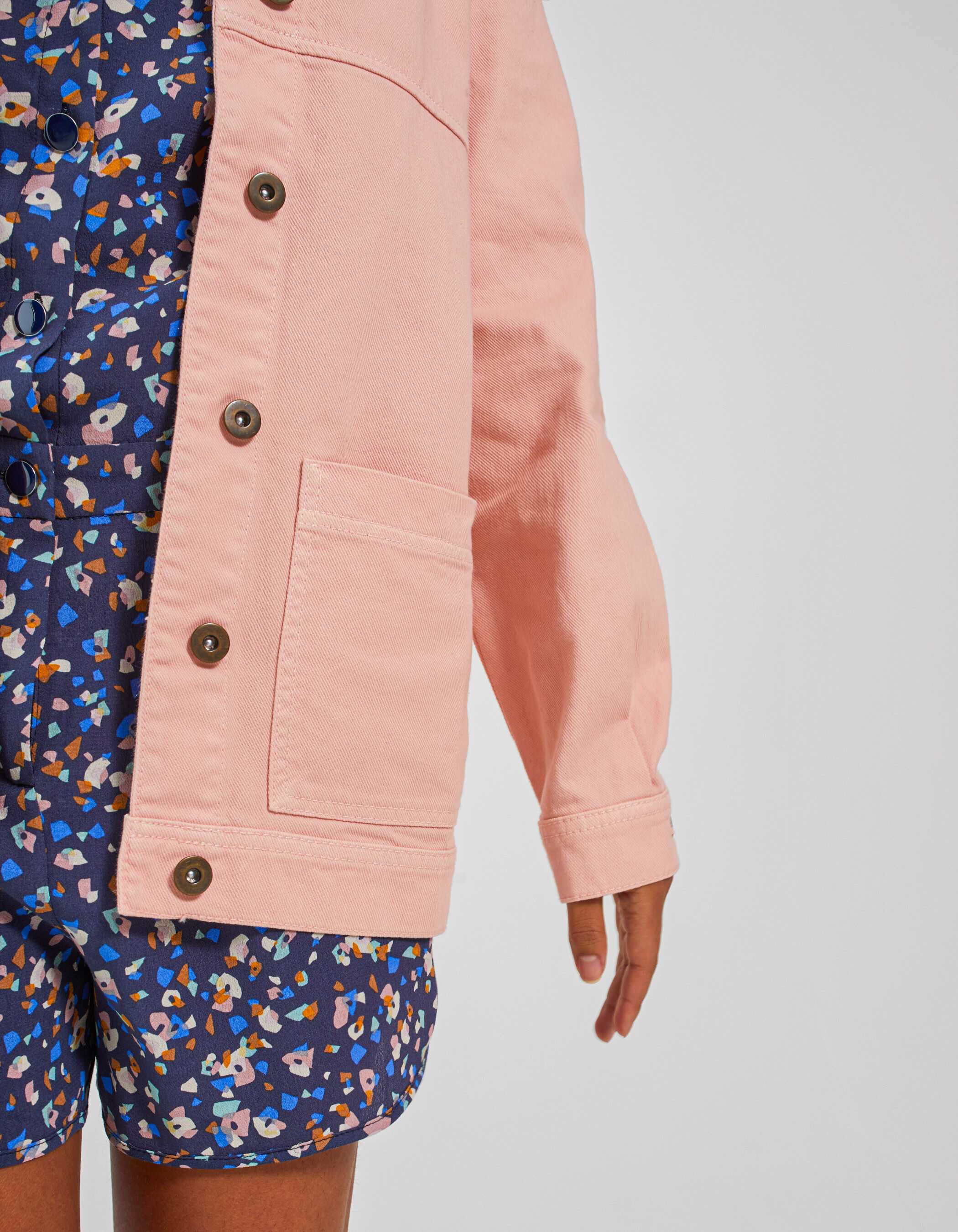 Blush jean jacket discount