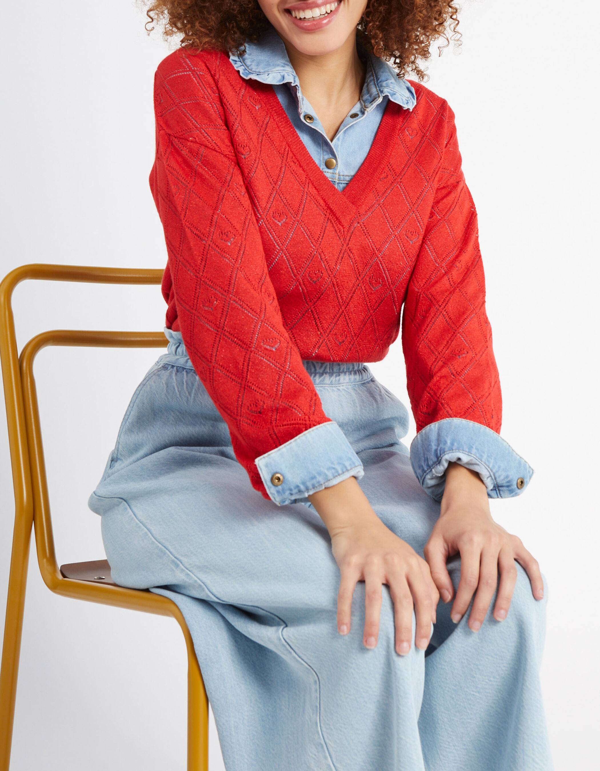 Crimson red sweater 2025
