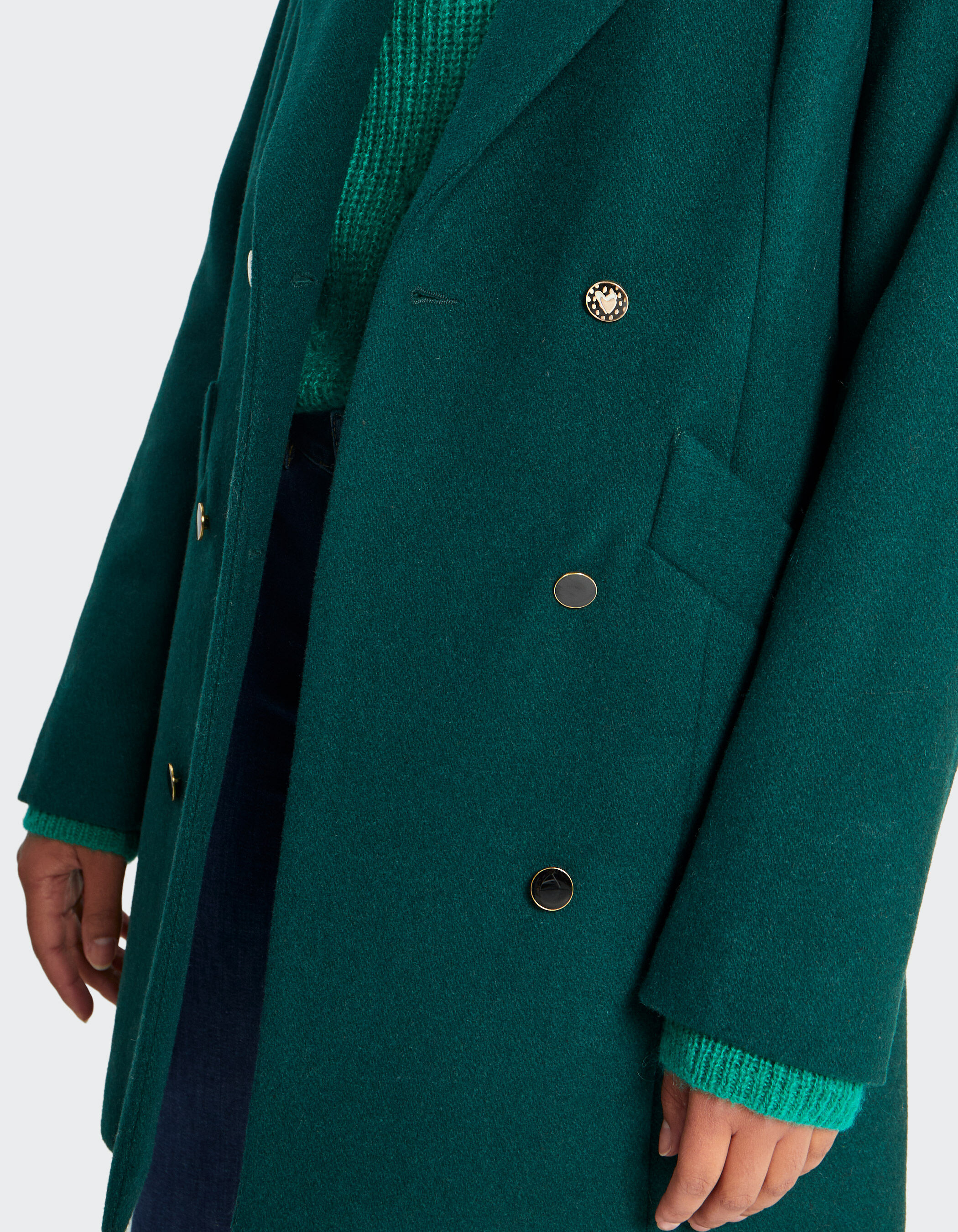Manteau vert imp rial esprit caban I.Code