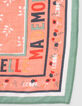 Quadratischer Schal mit Message in Water Pink I.Code-4