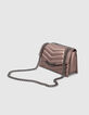 Damentasche THE 1 glitter aus Metallic-Leder in Copper-5