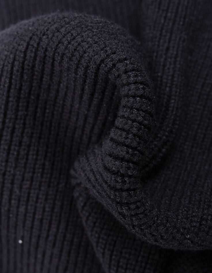 I.Code black knit sporty pencil skirt-6