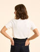 T-shirt manches courtes blanc maxi monogramme I.Code-4