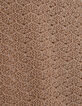 Sesamfarbener Damen-Strickpullover mit Lochmuster-8