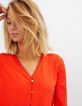 Klaproosrode blouse kantafwerking I.Code-2
