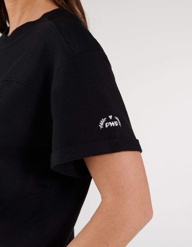 Sweat noir en molleton manches courtes I.Code-3 Sweat noir en molleton manches courtes I.Code-3
