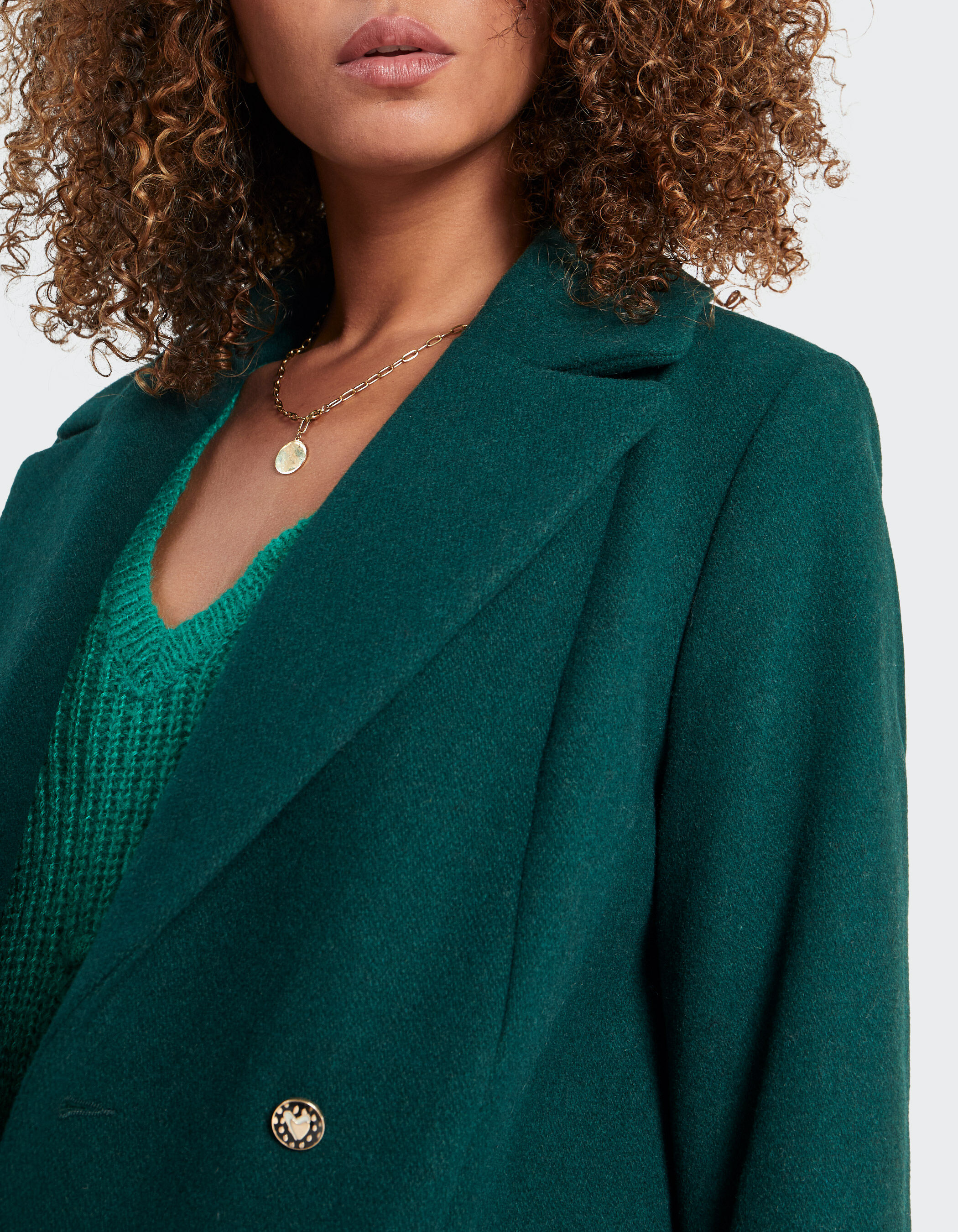 Manteau vert imp rial esprit caban I.Code