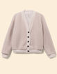Ecru vest V-hals sherpa I.Code-6