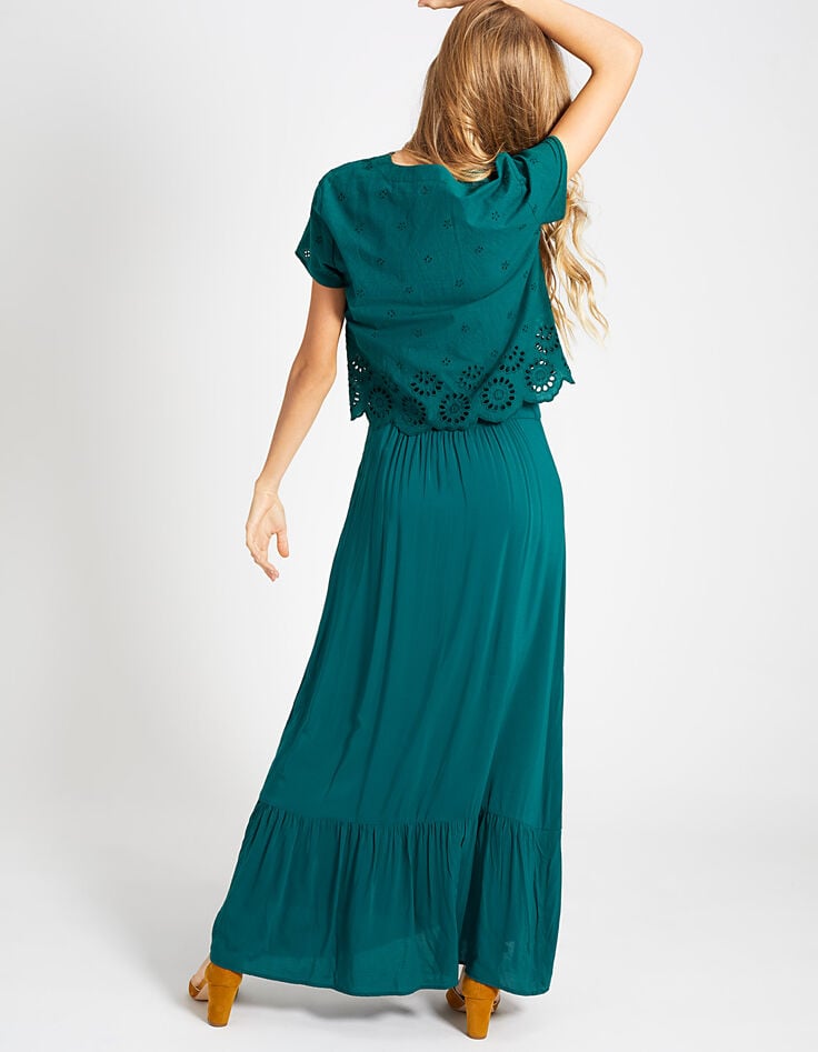 Robe longue émeraude 2 en 1 I.Code-4