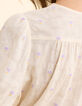 Ecru Hemd Jacquard Stick Palmen I.Code-8