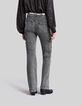 Ausgestellte schwarze Damen-Cargo-Jeans in Washed-Optik -3
