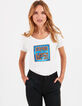 Gebroken wit T-shirt bio blauwe tekst I.Code -2