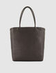 Die Tasche aus gewebtem Leder f&uuml;r Damen in Braun-1