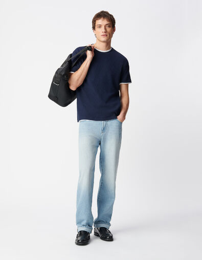 Neil verwaschene blaue Straight-Jeans - IKKS