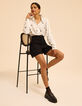 I.Code black shorts with XL pockets and turn-ups-1