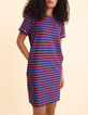 Purple striped lurex multico dress I.Code-2
