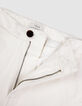Barrel Jeans White Herren mit Knopfleiste-9