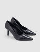 Damen Pumps aus schwarzem Lackleder-4