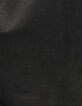 Schwarze Damen-Lederhose Jeansschnitt-9