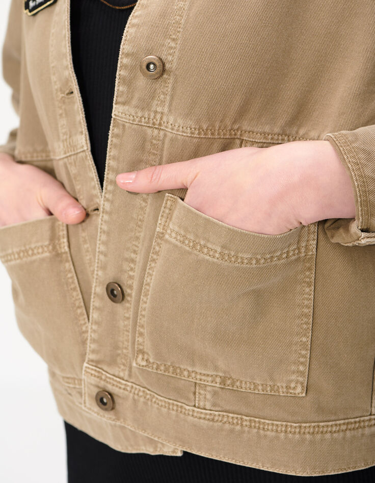 Veste en jean kaki I.Code-6