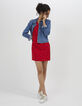 Robe rouge imprimée patins à roulettes I.Code-6
