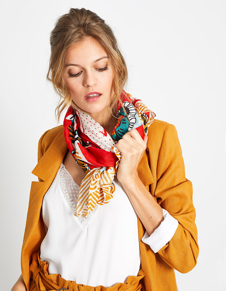 I.Code poppy Sublime banana wax print scarf-2 I.Code poppy Sublime banana wax print scarf-2