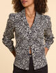 Chemise noire imprimé floral graphique I.Code-1