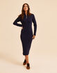 I.Code navy ribbed tube dress-3