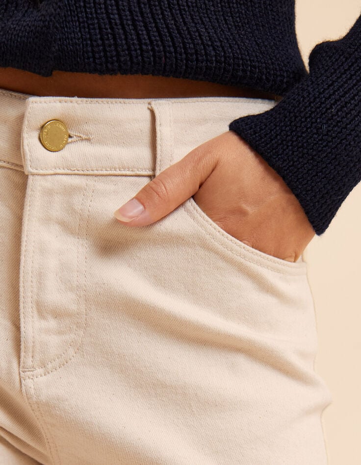 I.Code ecru straight jeans-4 I.Code ecru straight jeans-4