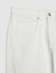 Anders Damen 7/8 Straight White Jeans-7