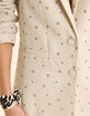 Ecru Blazer mit Blümchenprint I.Code-6