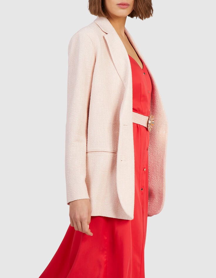 Manteau fresh pink lurex or I.Code-1