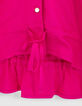 Magentarte Bluse mit Zipfelsaum i.Code-2