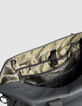 Wochenendtasche schwarz nylon wax effect Herren-8