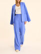 Pantalón de traje azul bolsillos abotonados I.Code-7