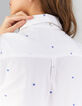Chemise blanc cassé brodée cœurs I.Code-3