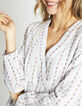 Top blanco roto rayas de colores-4