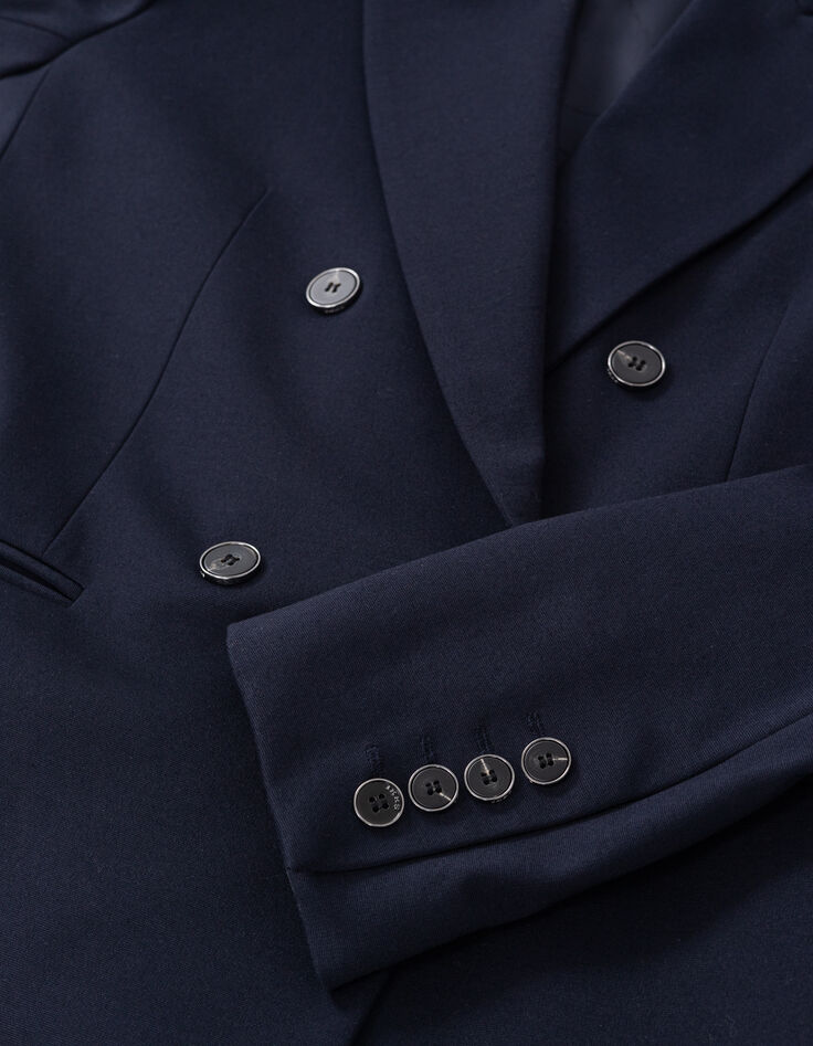 Marineblauer weiter Damenblazer Milano-Strick-6