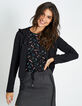 Veste noire à capuche amovible I.Code-3