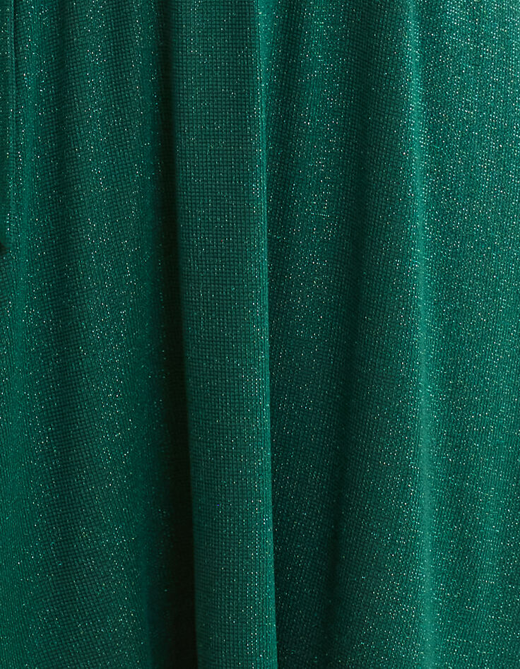 Groene jurk lurex honingraattricot I.Code-7