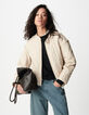 Sous-doudoune beige oversize Femme-2
