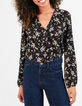 Blusa negra estampado flores invierno I.Code-2